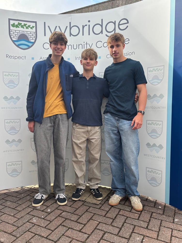 Friends Oscar B, Thomas G and Oliver O, achieving straight 8s and 9s.